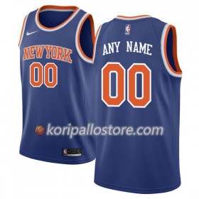 New York Knicks Custom Nike 2017-18 Sininen Miesten Pelipaidat Swingman 